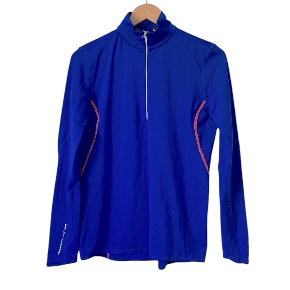 RLX Ralph Lauren 1/4 zip jersey athletic layering shirt long sleeve size Medium